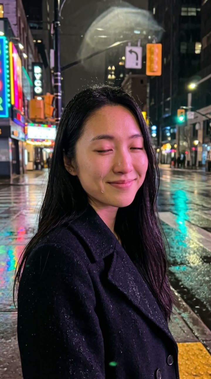 AI Crying Video Generator: AI trend video example made with a fictional AI person