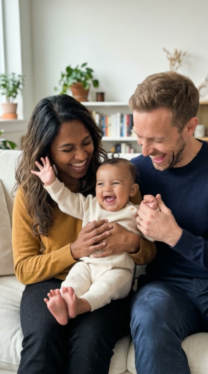 AI Future Baby Video Generator: AI trend video example made with a fictional AI person