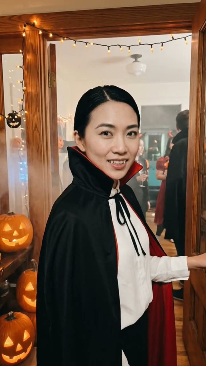 AI Halloween Costume Generator: AI trend video example made with a fictional AI person