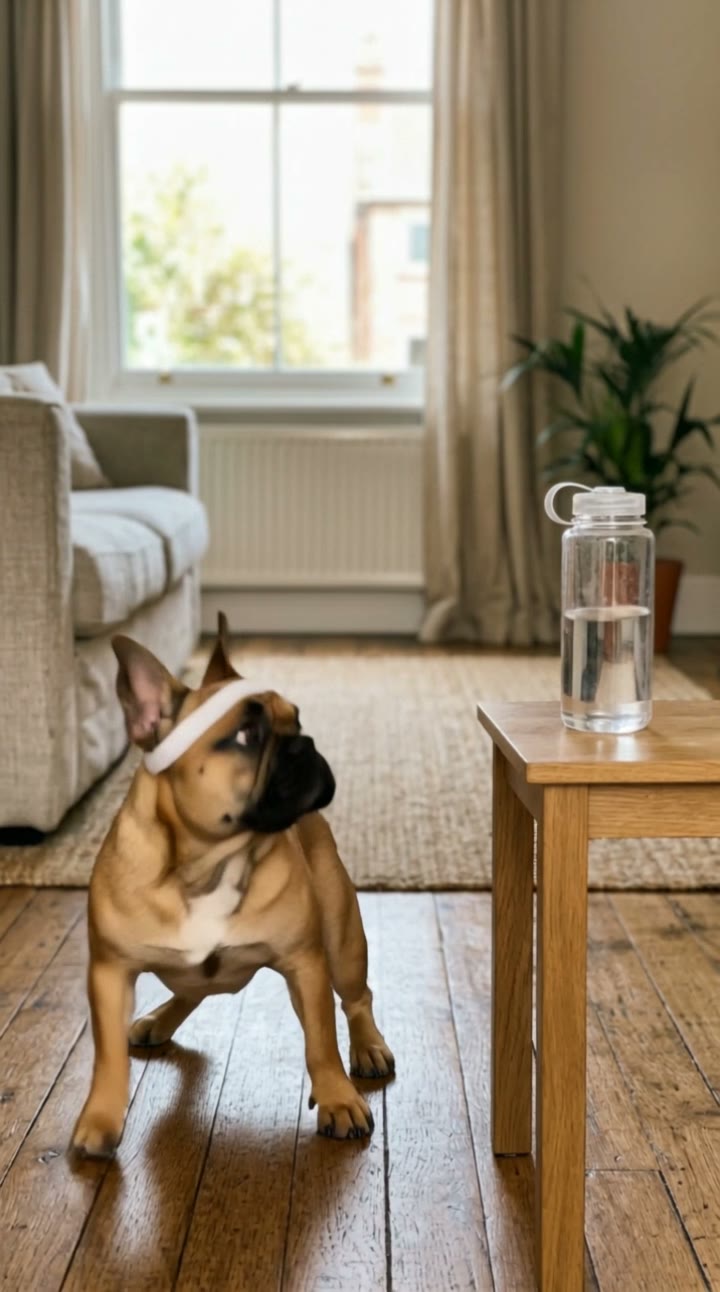 Bottle Kick Challenge AI Video Maker: AI pet video example made with a fictional AI pet